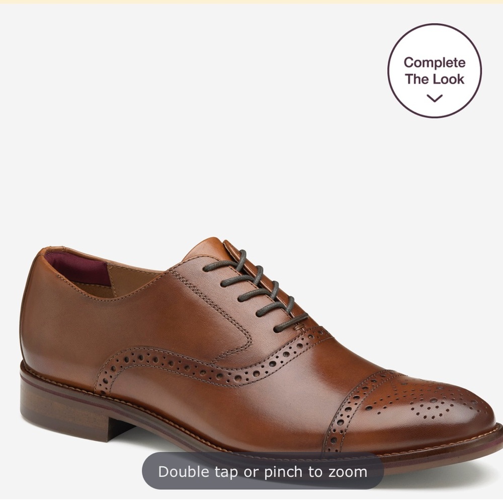 Johnston & Murphy Tan Leather Oxford Conrad Shoes